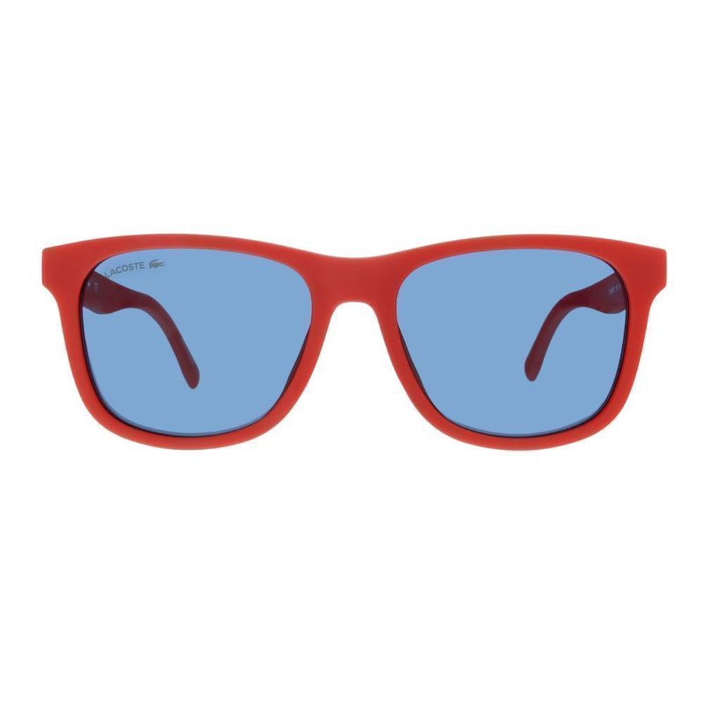 Lacoste L3638SE 615 Matte Red Rectangle Sunglasses - Picture 2 of 6